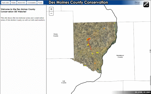 Des Moines County Conservation GIS Application